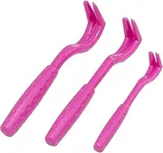 Cats and Humans Plastic Tick Puller Tick Grabber, 3Pcs Tick Remover Tick Remover Tick Puller Removal Tick Grabber,Tick Removal Tick Picker Flea Removal Tool,Tick Hook Louses Pliers Remover,Rose Red