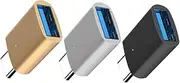 LAPYAPPE 3Pcs Type C to USB Adapter Fast Data Transfer OTG Support Compatible with Smartphones Tablets Laptops Stylish Indicator Lights