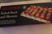 New Charcoal Companion Kabob Rack And Skewers Set Of Six 14" With Rack