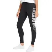 Puma Womens Essentials Graphic Leggings (Grey/White)