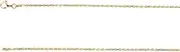 [JewelryWeb] 18k Yellow Gold Gold Plated Necklace Sparkle Cut Rope Chain Jewelry for Women - Length Options: 41 46