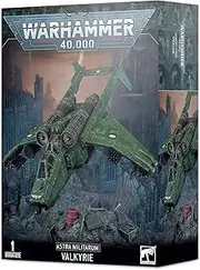 GAMES WORKSHOP - Warhammer 40,000 Imperial Guard Valkyrie Model Kit - 128-Piece Miniature, Includes Rocket Pods, Lascannon, Multi-Laser, Hell Strike Missiles, Pantile Mounted Heavy Bolters - Age 12+