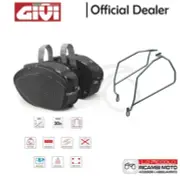 T255 + SR116 + EA101 GIVI Pair Of Side Bags + Brackets Suzuki GSR 600 2006 2007