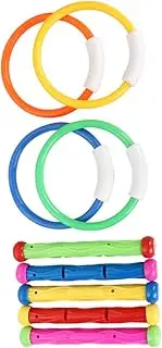 1Set Household Diving Random Color Diving Rings Sticks Wear Resistant Pool for Fun Swimming Pool Games
