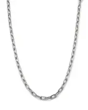 Adina Reyter Sterling Silver Polished Open Link Silver Chain Necklace, 16