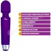 Viben Tempest Purple 20 Function Powerful Wand Vibrator