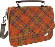[GLEN APPIN OF SCOTLAND] Harris Tweed 'Thurso' Square Bag Made in Scotland