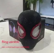 Spider-Man Mask Miles Morales Moving Arachnid Eyes Remote Control Helmet Masks