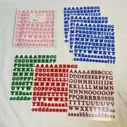 Lot 12 Sheets Creative Memories Bold Style ABC 123 Alphabet Stickers Pink Red Bl