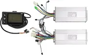 Baxnore Brushless Controller LCD Display, Aluminum Alloy ABS Electric Cycle Motor Brushless Controller, Replacement Speed ​​Drive Controller Display Set for Electric
