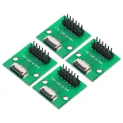 4pcs FFC FPC Connector Board 12 Pins Double Row Male Pin Header Strip Adapter