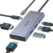 USB C Docking Station Dual Monitor HDMI Adapter, USB C Hub, Laptop Docking St...