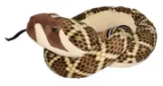 Wild Republic Cuddlekins Western Diamondback Rattlesnake 50 inch long plush