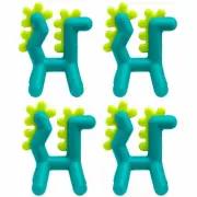 4PK Boon Growl Silicone Teether Baby/Newborn Teething Toys Dragon BPA Free 0m+