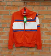 Diadora 80s Retro Track Top Jacket sz S Vintage Look