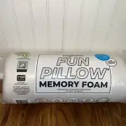 Memory Foam Fun Pillow With Cool-To-The-Touch Cover, Standard/Queen, Owl Gray