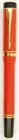 Parker Duofold Fountain Pen Orange International Size 18K Gold Fine Ob New In Bx