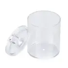Acrylic Cotton Pad Swab Ear Bud Holder Cosmetic Organiser Storage Jar Case BX5