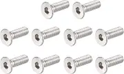 uxcell M3 x 10mm Metric Hex Socket Countersunk Flat Head Screw Bolts 100PCS