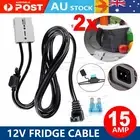 2x 1.8M 12V Power Cord Lead Fridge Cable to 50A Anderson Plug For Waeco & Kings