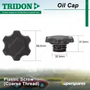 Tridon Oil Cap for Daihatsu Applause A101 Charade Copen L880 Feroza F300 F310