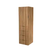 Lugna 2048 x 600 x 580mm Cove 3 Shelf 4 Drawers Left Hinged Door Storage Cabinet