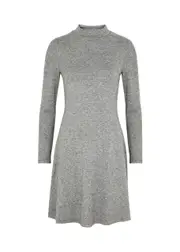 Vince Stretch-knit Mini Dress - Grey - M (UK12 / M) M (UK12 / M)