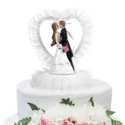 Wedding Couple Cake Topper Para Pastel Decor Bride and Groom Ornaments