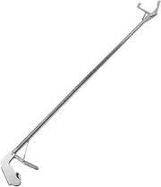 Milisten Stainless Steel Snake Catcher Clip Folding Snake Trap Tool with Lock Non Slip Design for Gardens and Zoos Durable Reptile Grabber Stick Convenient for Safe Handling