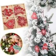 Christmas Decorations Wooden Christmas Ornaments Snowflake Christmas Tree