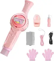Toddler Bubble Wand - Elastic Smog Bubble Machine - Automatic Cute Blower Machine Maker Wand for Kids Adults Boys Girls Outdoor Parties Fun Activity