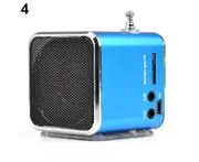 Bluebird Portable Rechargeable Micro SD TF Mini USB LED Speaker Music Player FM Radio Stereo-Blue