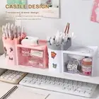 Drawer Style Storage Box Plastic Pen Container Desktop Organizer School Office