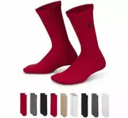 NIKE Air Jordan 9 Pack Crew Sock Cushioned Youth 5Y-7Y NEW Gift Box (W6-10/M6-8)