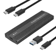 M.2 SATA NVME SSD Enclosure Dual Protocol SATA NVME to USB Adapter 10Gbps 2TB US