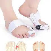 2 Pcs Bunion Corrector for Women Big Toe Orthopedic Toe Straightener with Knob Correction for Bunion Pain Relief Adjustable Splint Brace for Men with Bunion Sleeve Hammer Toe Corrector