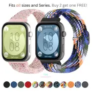 For Fitbit Sense 1/2 Fitbit Versa 3/4 Strap Nylon Loop Buckle Sports Watch Band