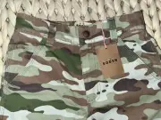 NEW! MiNi BODEN Earthy Greens & Browns Camo Carpenter Jeans Pants Size 8 / 128