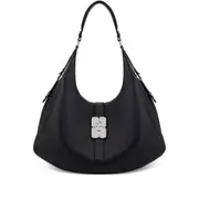 [Ganni] Ganni Hardware-detail Shoulder Bag ONE SIZE BLACK
