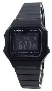 Casio Digital Alarm Chronograph Illuminator B650WB-1B Quartz 50M Unisex Watch