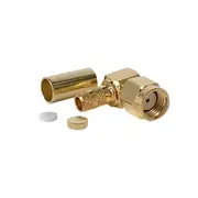 Rp Sma Male Right Angle Crimp Connector For Lmr195