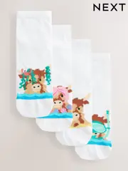 Hamish the Highland Cow Summer Trainer Socks 4 Pack (AN8149) | $17
