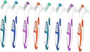 ERINGOGO 8Pcs Double Sided Cleaning Brush Compact Lightweight Toothbrushes for Braces Efficiently Cleans Dentures Keeps Them Fresh