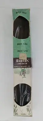 Vintage “Scotch” Game Call. Duck Call In Original Box. with manual Old/new Stock