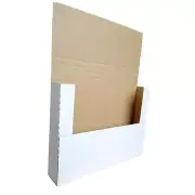 50 Pack 11 1/8" x 8 5/8" x 2" Cardboard Easy 11.125x8.625x2'' 50 Pack White