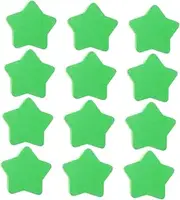 TEHAUX 12pcs Mini Star Shaped Dry Erase Board Erasers Magnetic Felt Whiteboard Erasers for Classrooms Offices and Home Fun and Functional School Supplies