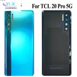 1X 適用於 TCL 20 PRO 5G 電池蓋後殼蓋後蓋外殼門維修零件更換適用於 TCL 20PRO T810 T81