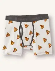 Old Navy Men’s Soft-Washed Built-In Flex Boxer-Briefs 6” Inseam Pizza Size Small