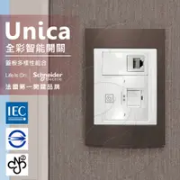 在飛比找PChome24h購物優惠-法國Schneider Unica Plus埋入式資訊網路/