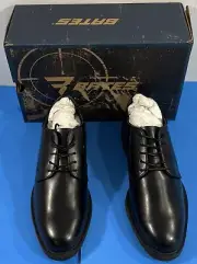 NIB 10.5 M MENS BATES E01840 SENTRY HIGH SHINE OXFORD SHOES BLACK 10.5 MEDIUM